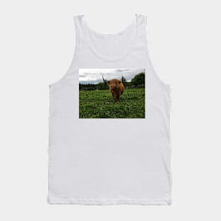 Scottish Highland Cattle Cow 2406 Tank Top